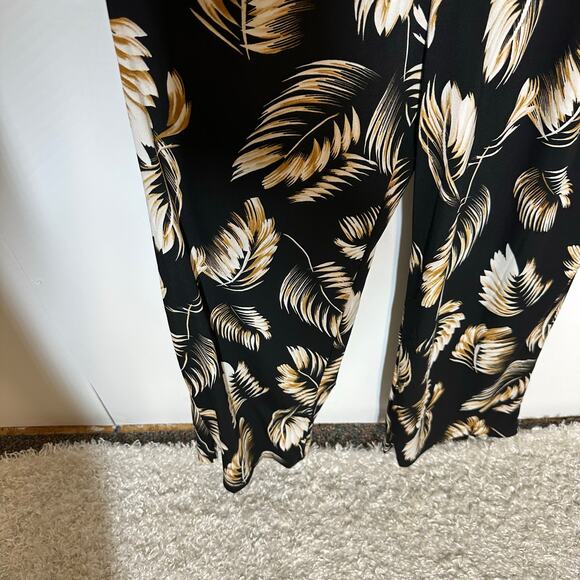 Mango MNG Black Tan Jumpsuit Sz S - Picture 4 of 8